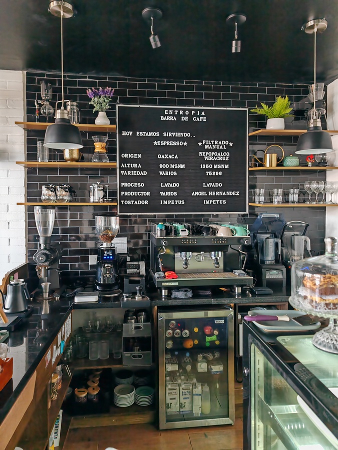 Entropía Barra de cafe